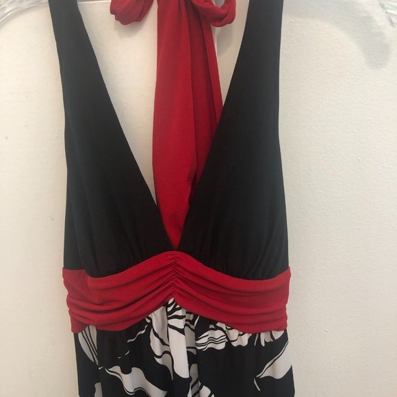 Trixxi Retro style Halter top Black/Red/white Women Size M - Picture 4 of 11